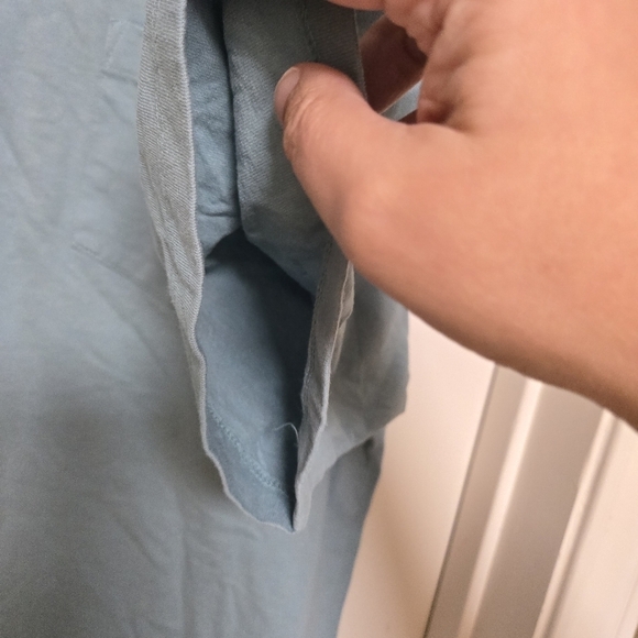 Vans Blue Green Cotton T-Shirt Men’s XL Logo Patch Pocket Casual - Picture 4 of 14